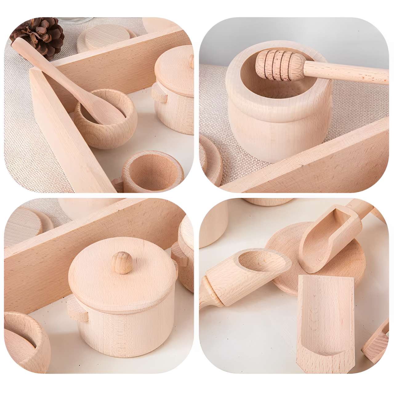 Montessori Wooden Sensory Tea Set