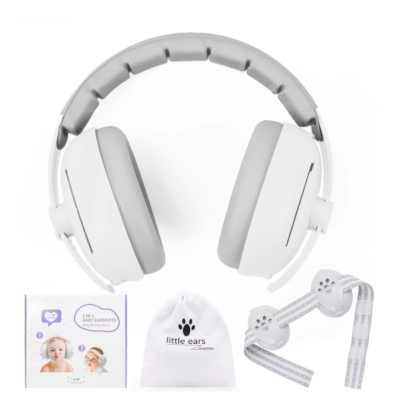 2-in-1 Convertible Design Baby Earmuffs