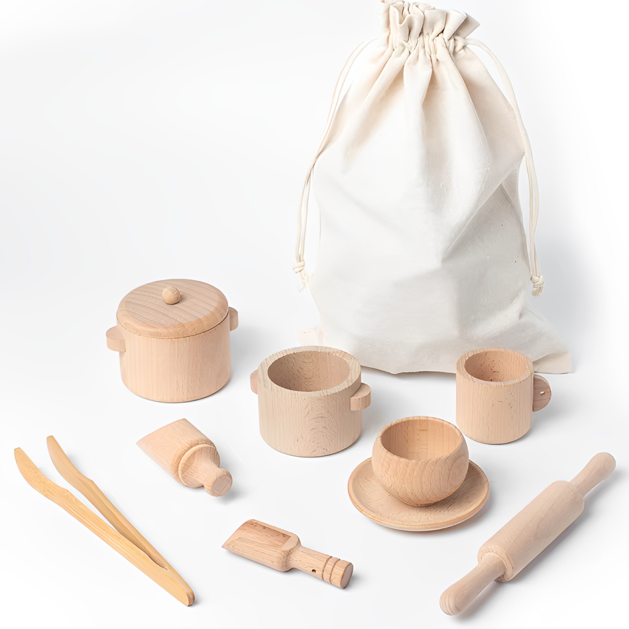 Montessori Wooden Sensory Tea Set